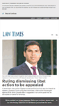 Mobile Screenshot of lawtimesnews.com