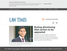 Tablet Screenshot of lawtimesnews.com